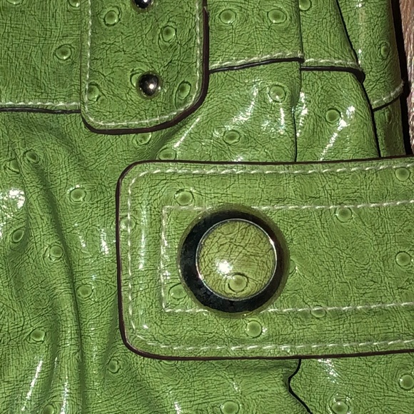 LR Libear Women’s Green & Silver Shoulder Purse - Picture 3 of 12